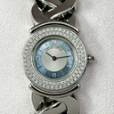 Signature Quartz Diamond White Dial Ladies Watch