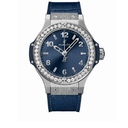 Big Bang Steel Blue Diamonds 38mm