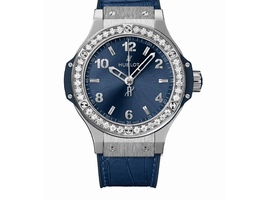 Big Bang Steel Blue Diamonds 38mm