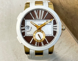 Executive Dual Time Lady Chocolate Dial