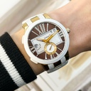 Executive Dual Time Lady Chocolate Dial