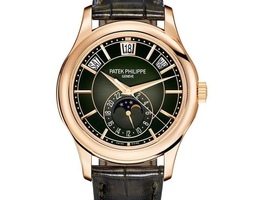 Annual Calendar Olive Green Dial
