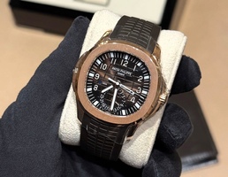 Aquanaut Travel Time Rose Gold Brown Dial