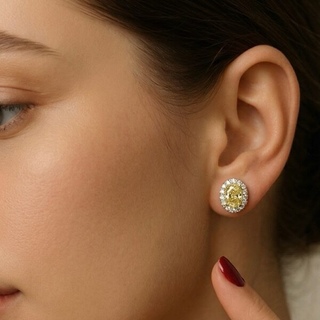 Бриллиантовые пусеты 1.10 / 1.11 ct.