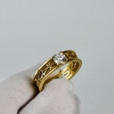 Кольцо Saint Bones с бриллиантом 0.35 ct