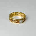 Кольцо Saint Bones с бриллиантом 0.35 ct