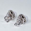 Бриллиантовые пусеты 2.01/2.02 Ct. GIA