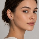 Пусеты с бриллиантами 2.04 ct. GIA
