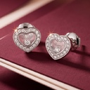 Серьги Chopard Happy Diamonds Icons из белого золота с бриллиантами