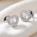 Серьги Chopard Happy Diamonds Icons из белого золота с бриллиантами