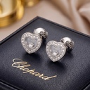 Серьги Chopard Happy Diamonds Icons из белого золота с бриллиантами