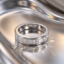 Кольцо из платины с бриллиантами 3.73 ct