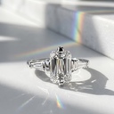 Кольцо с бриллиантом Emerald Cut 1,01 ct, GIA