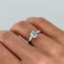 Кольцо с бриллиантом Emerald Cut 1,01 ct, GIA