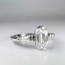 Кольцо с бриллиантом Emerald Cut 1,01 ct, GIA