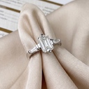 Кольцо с бриллиантом Emerald Cut 1,01 ct, GIA