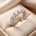 Кольцо из платины с бриллиантами 3,73 ct