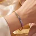 Теннисный браслет с Сапфирами 10.56 ct и бpиллиантами 0.10 ct