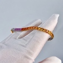 Теннисный браслет с Сапфирами 10.56 ct и бpиллиантами 0.10 ct