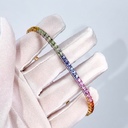 Теннисный браслет с Сапфирами 10.56 ct и бpиллиантами 0.10 ct
