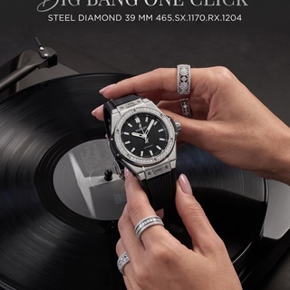 Big Bang One Click Steel Diamond 39 mm