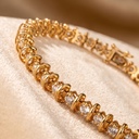 Золотой браслет с бриллиантами 3 ct
