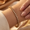 Золотой браслет с бриллиантами 3 ct