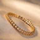 Золотой браслет с бриллиантами 3 ct
