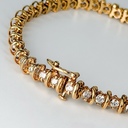 Золотой браслет с бриллиантами 3 ct