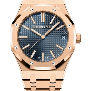 Royal oak full rose gold blue dial