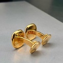 Запонки  Patek Philippe Golden Ellipse Blue Cufflinks