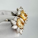 Серьги с двумя натуральными бриллиантами 4,01 ct