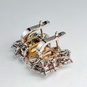 Серьги с двумя натуральными бриллиантами 4,01 ct