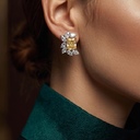 Серьги с двумя натуральными бриллиантами 4,01 ct