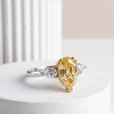 Кольцо из белого золота с натуральным бриллиантом 2,00 ct