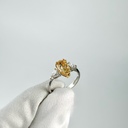 Кольцо из белого золота с натуральным бриллиантом 2,00 ct