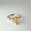 Кольцо из белого золота с натуральным бриллиантом 2,00 ct