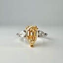 Кольцо из белого золота с натуральным бриллиантом 2,00 ct