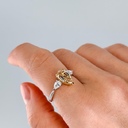 Кольцо из белого золота с натуральным бриллиантом 2,00 ct