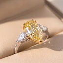 Кольцо из белого золота с натуральным бриллиантом 2,00 ct