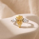 Кольцо из белого золота с натуральным бриллиантом 2,00 ct