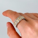 Кольцо из белого золота с натуральными бриллиантами 4,71 ct