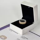 Кольцо из белого золота с натуральными бриллиантами 4,71 ct