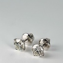 Серьги с натуральными бриллиантами 3,40 ct