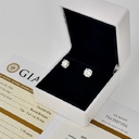 Серьги с натуральными бриллиантами 3,40 ct