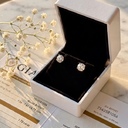 Серьги с натуральными бриллиантами 3,40 ct