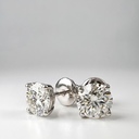 Серьги с натуральными бриллиантами 3,40 ct