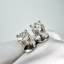 Серьги с натуральными бриллиантами 2,02 ct