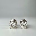 Серьги с натуральными бриллиантами 2,02 ct