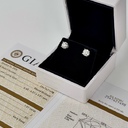 Серьги с натуральными бриллиантами 2,02 ct